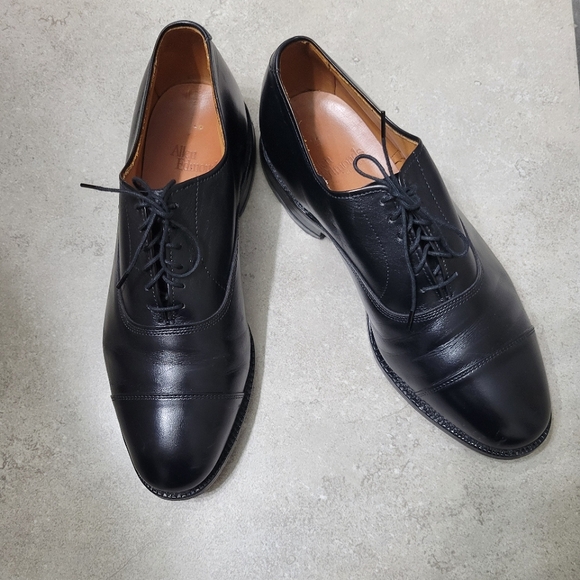Allen Edmends Black Park Avenue Cap-toe Oxford Dress Shoe size EEE